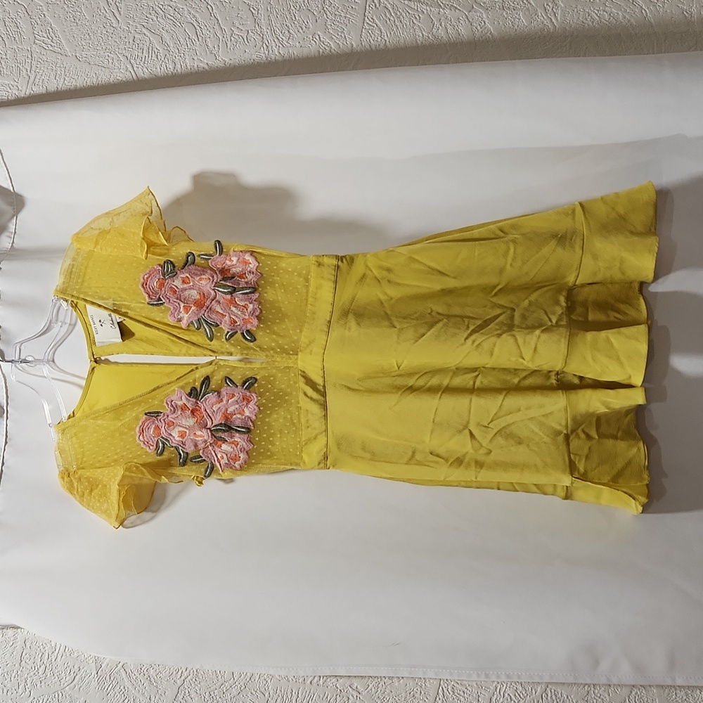 Cleobella x Rocky Barnes Collaboration Embroidered Floral Dress